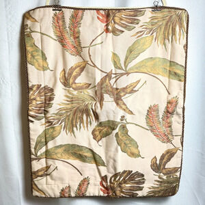 Thomasville Pillow Shams Home Kahlua Palm Tropical 2 Standard Luxury Decor EUC